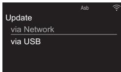 ONKYO A-9150  -  A9150 - Updating the Firmware via Network - 2