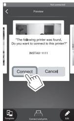 FUJIFILM INSTAX SHARE SP-3 - INSTAX SP3 - Connecting and Printing (Continued) - 2