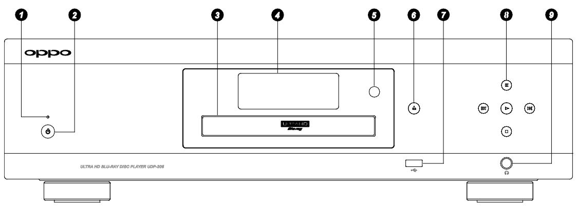 OPPO UDP205 - UDP205 MRZ - Front Panel Controls - 1