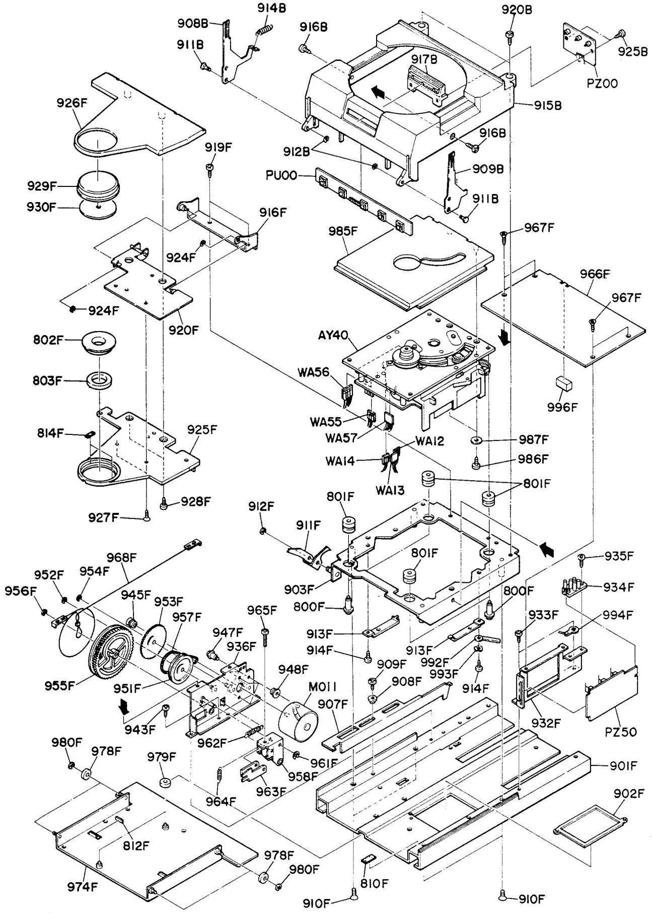 MARANTZ CD5005 - EXPLODED VIEW AND PARTS LIST - 6
