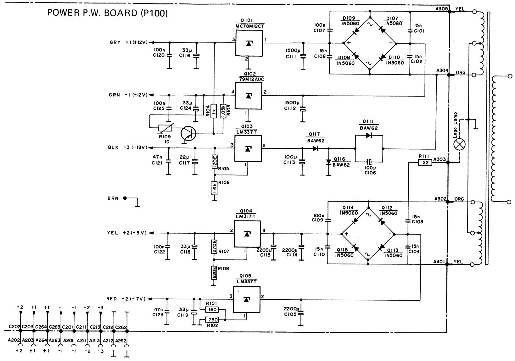 MARANTZ SA15S1 & SA15S2,MV - Servo (P200) Schematic Diagram and Component Locations - 14