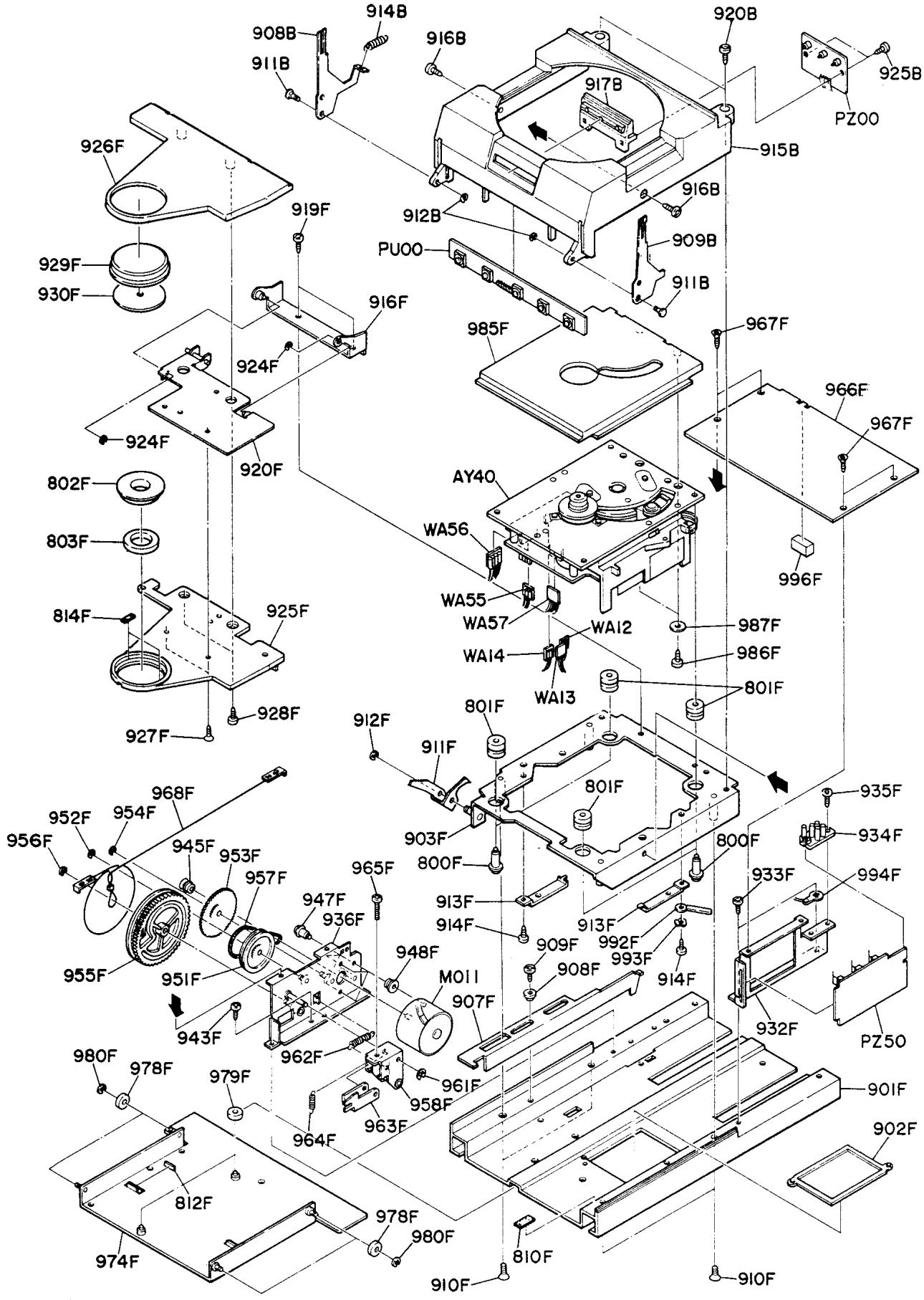 MARANTZ SA15S1 & SA15S2,MV - EXPLODED VIEW AND PARTS LIST - 6