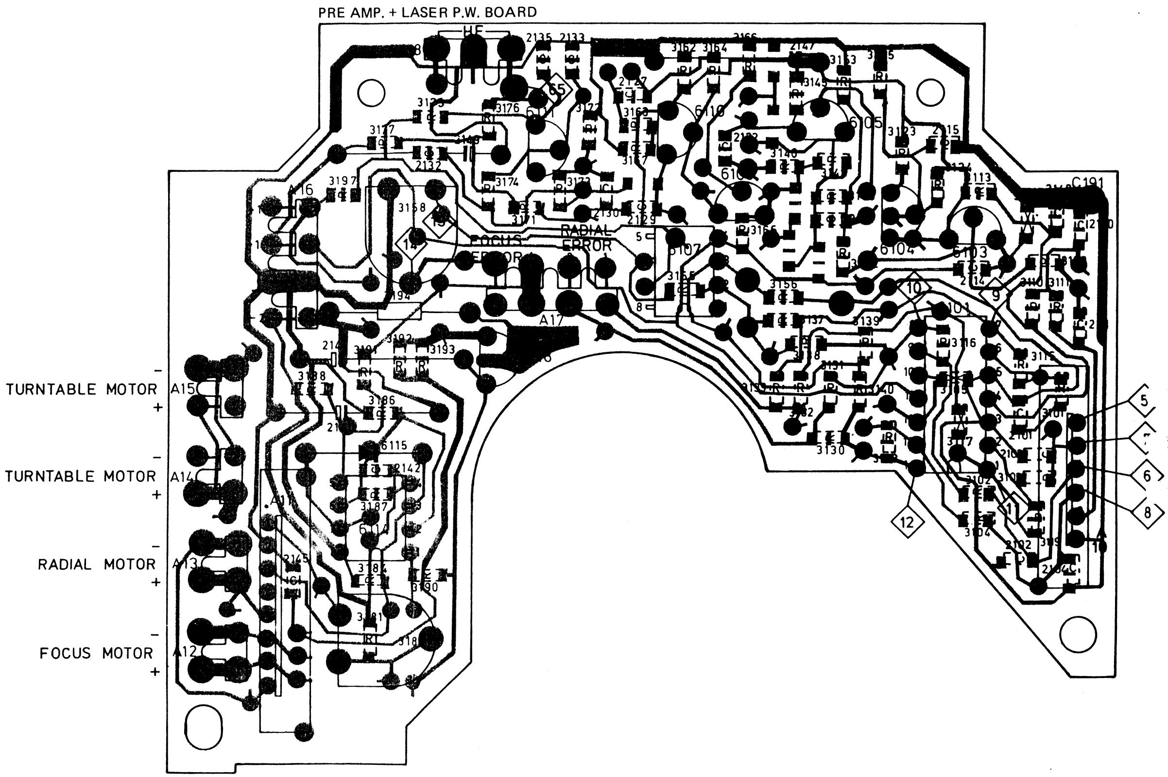 MARANTZ ND8006 - Servo (P200) Schematic Diagram and Component Locations - 19
