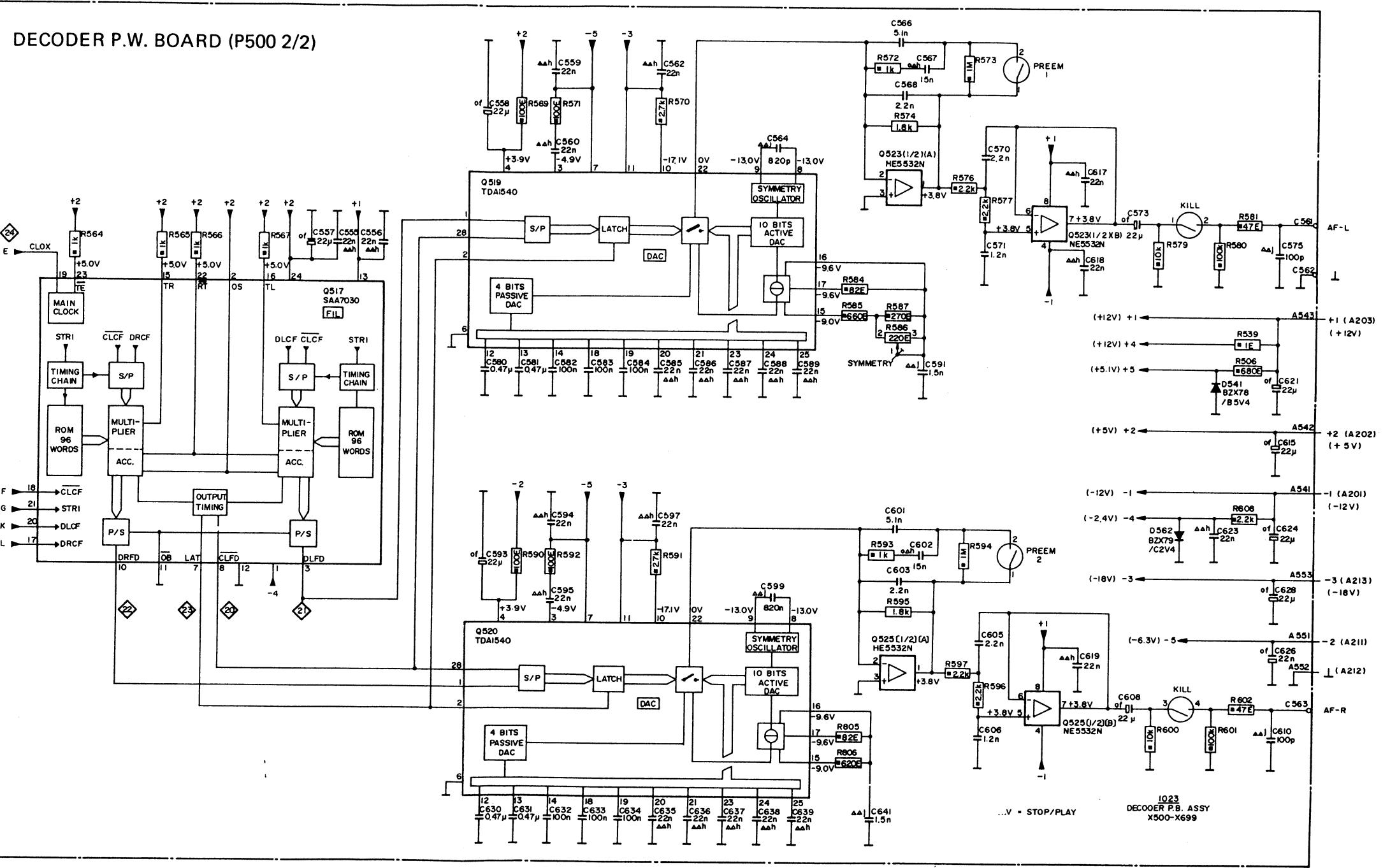 MARANTZ ND8006 - Servo (P200) Schematic Diagram and Component Locations - 10