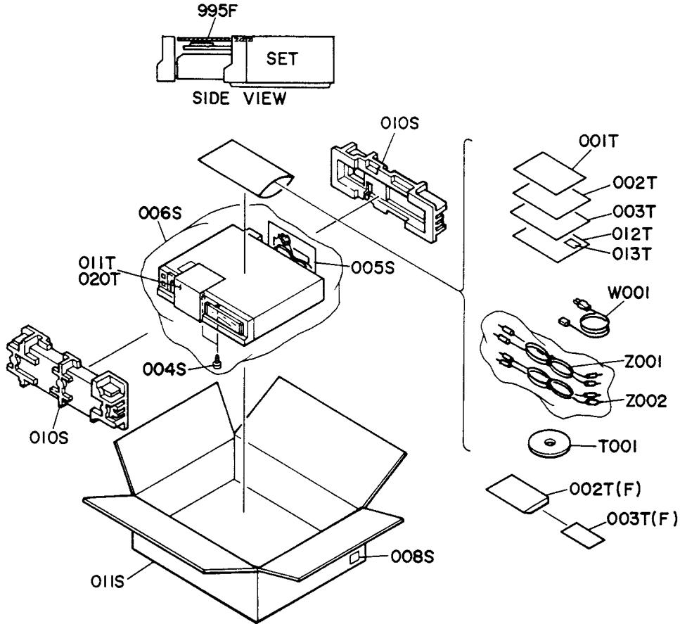 MARANTZ CD 73 - EXPLODED VIEW AND PARTS LIST - 7