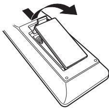 DENON DCD1600 - Insertion des piles - 1