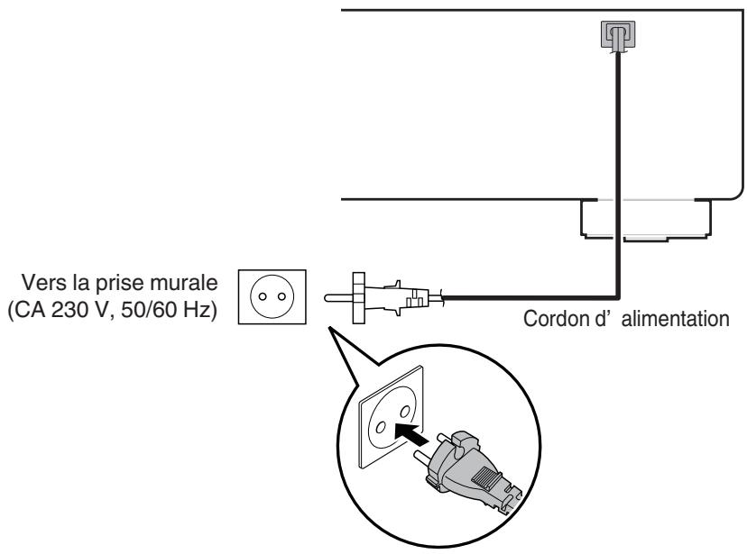 DENON DCD1600 - Connexion du cordon d'alimentation - 1