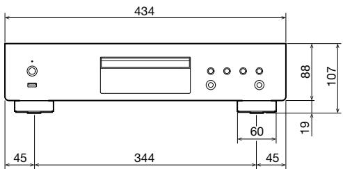 DENON DCD-800NE - Dimensions (unité : mm) - 3