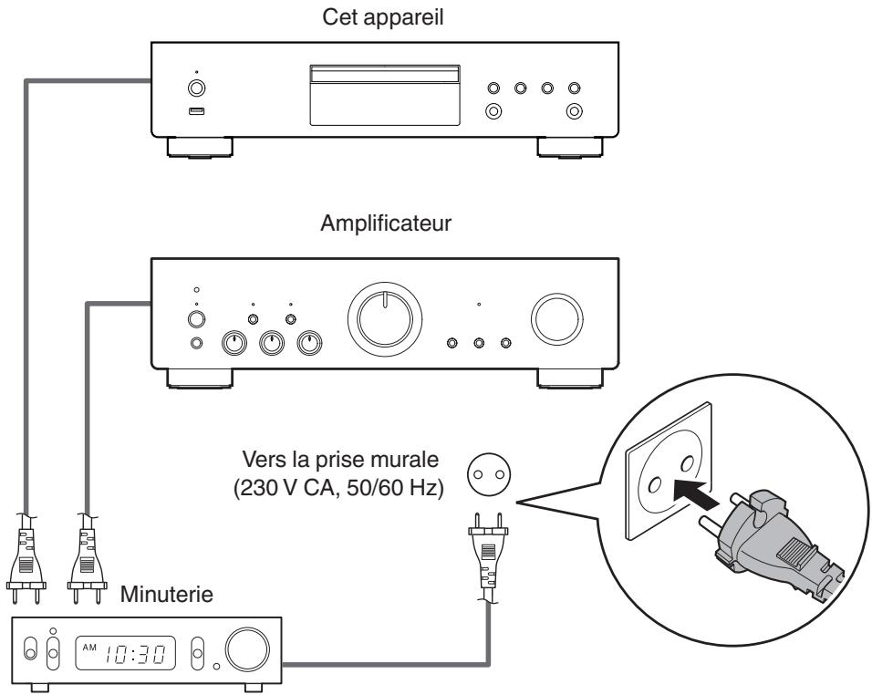 DENON DCD-800NE - Connexion d'une minuterie - 1