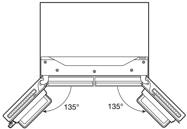 WHIRLPOOL WQ9B1L - Höheneinstellung des Einlegebodens - 1