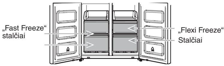 WHIRLPOOL WQ9B1L - Šaldiklio skyriai - 2