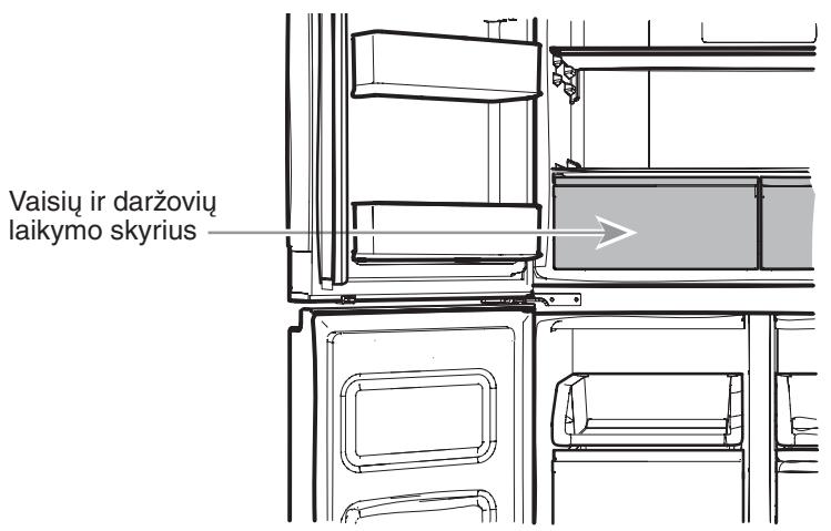 WHIRLPOOL WQ9B1L - Vaisiu ir daržoviu laikymo skyrius - 1