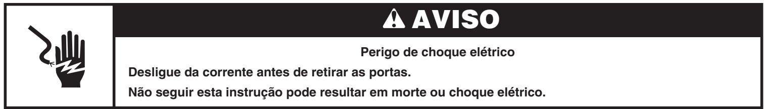 WHIRLPOOL WQ9B1L - Retirar e voltar a colocar as portas do frigorífico - 1