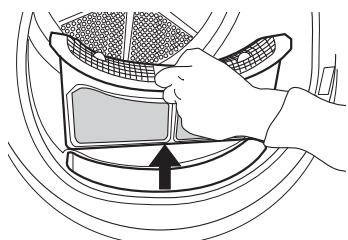 WHIRLPOOL HSCX 70421 - CLEAN DOOR FILTER AFTER EACH DRYING CYCLE - 1