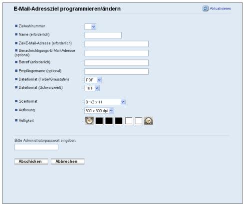 SHARP AR-5516,MV - Scan-to-E-Mail-Einstellungen - 1