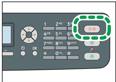 SHARP MX-2600N,MV - Drucken Sie die Taste [Löschen/Stopp]. - 1