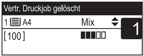 SHARP MX-2600N,MV - Überprüfen, welche Jobs für vertrauliche Druckdateien abgebrochen wurden - 1