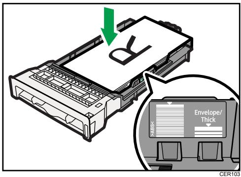 SHARP MX 2630 - Legen Sie den neuen Papierstapel mit der zu bedruckenden Seite nach oben ein. - 1