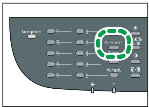 SHARP MX 2630 - Ein Fax unter Verwendung der Direktwahl senden - 1