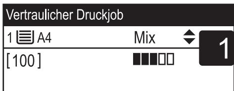 SHARP DX-2500N - Löschen einer vertraulichen Druckdatei - 1