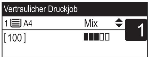 SHARP DX-2500N - Drucken einer vertraulichen Druckdatei - 1