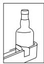 SHARP SJBA 10 IHXL 1 - Porte-bouteilles (dans certains modèles) - 1