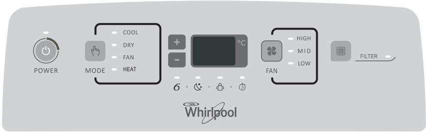 WHIRLPOOL PACW12CO - ПУСКАЕ HA ЛOKAJHЯ KЛUMATИK - 1