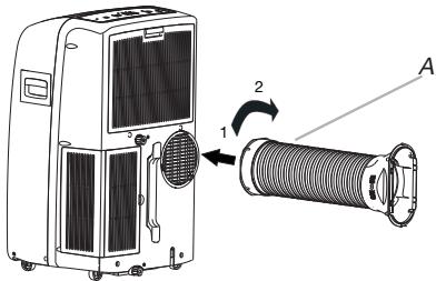WHIRLPOOL PACW12CO - Instalati furtunul flexibil de evacuare si adaptorul - 2