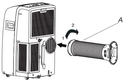 WHIRLPOOL PACW12CO - Installeren van de afvoerslang en de adapter - 2