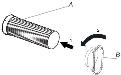WHIRLPOOL PACW12CO - Poistoletkun ja sovittimen asentaminen - 1