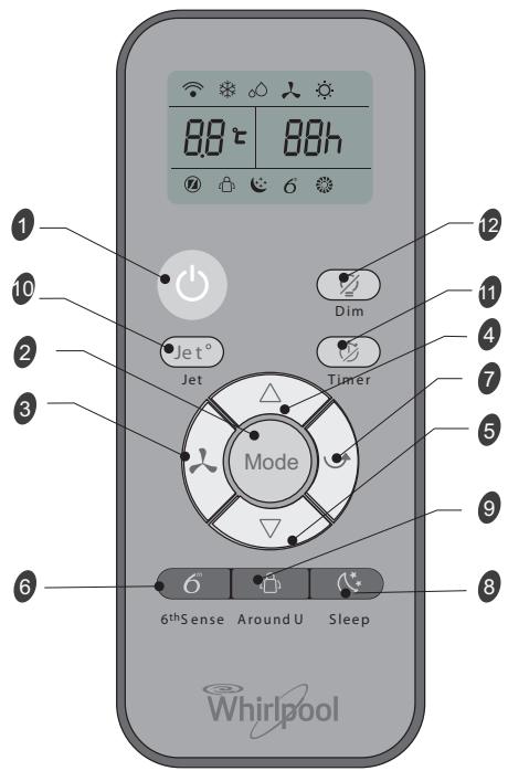 WHIRLPOOL PACW212HP - BUTONUL TEMPORIZATORULUI - 1