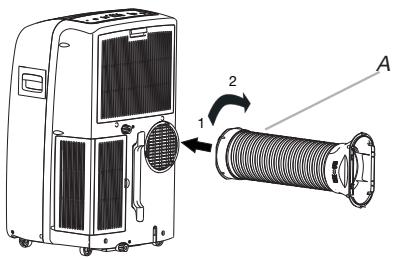 WHIRLPOOL PACW212HP - Instalace odtahové hadice a adaptéru - 2