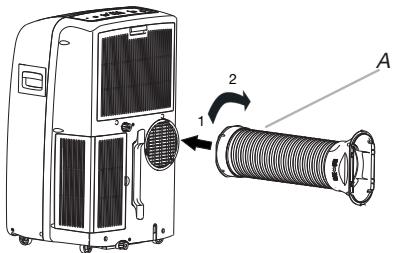 WHIRLPOOL PACW212HP - Instalación del tubo de descarga flexible y el adaptador - 2