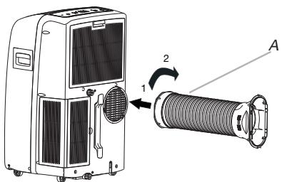 WHIRLPOOL PACW29HP - Instalación del tubo de descarga flexible y el adaptor - 2