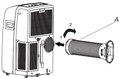 WHIRLPOOL PACW9HP - Instalace odtahové hadice a adaptéru - 2