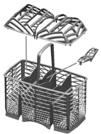 SMEG LVS4322XIN - CUTLERY BASKET - 1