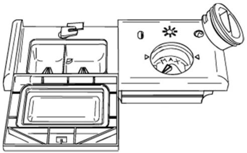 SMEG PLA 6442 - Using the rinse aid and detergent dispensers - 1
