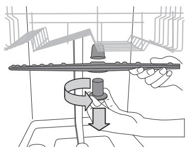WHIRLPOOL WFO3032P - CLEANING THE SPRAY ARMS - 1