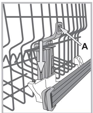 WHIRLPOOL WFC3C22PX - Adjusting the height of the upper rack - 1
