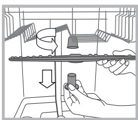 WHIRLPOOL WFC3C22PX - Nettoyer les bras de lavage - 1