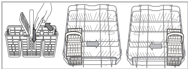 WHIRLPOOL WFC3C22PX - Evöeszköztartó kosár - 1