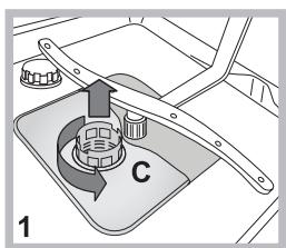 WHIRLPOOL WFC3C22PX - Cleaning the filters - 1