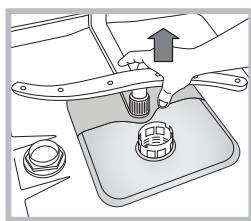 WHIRLPOOL WBO3T332PX - Cleaning the spray arms - 2