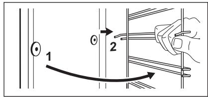 ZANUSSI ZOU35802XK - REMOVING THE SHELF SUPPORTS - 3