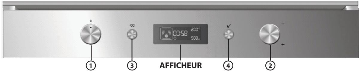 WHIRLPOOL AKZ96290NB - Description du bandeau de commandes programmateur electronique - 1