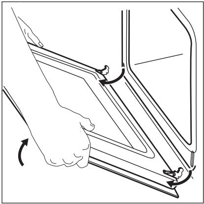 ZANUSSI ZKC47902XU - REMOVING AND INSTALLING DOOR - 5
