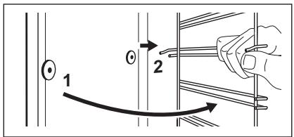 ZANUSSI ZOU30601XK - REMOVING THE SHELF SUPPORTS - 3