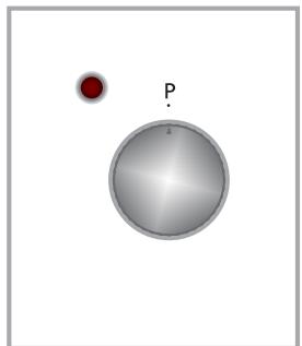SHARP K50M15BL2 - Herdfunktionskontrollknopf - 1