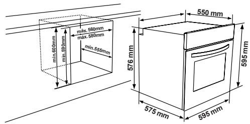 SHARP K50M15BL2 - ESCOLHER UM LOCAL PARA O FORNO - 2