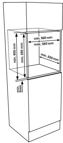 SHARP K50M15BL2 - Choisir un emplacement pour le FOUR - 2